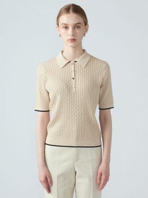ケーブルポロニット（5006460004） | Aquascutum (Women