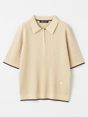 ケーブルポロニット（5006460004） | Aquascutum (Women