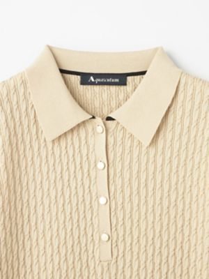 ケーブルポロニット（5006460004） | Aquascutum (Women