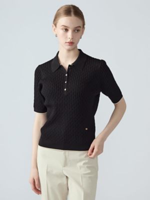 ケーブルポロニット（5006460004） | Aquascutum (Women