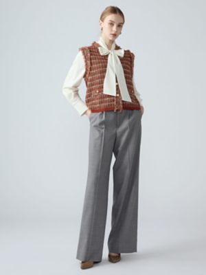 ツイードニットジレ（5006460013） | Aquascutum (Women