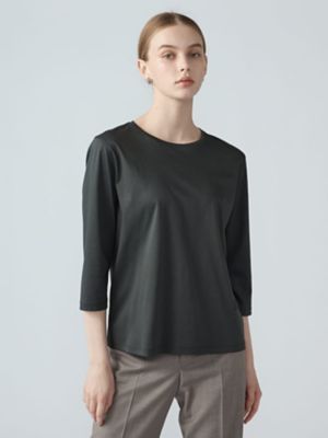 スーピマスムース七分袖Tシャツ（5006470070