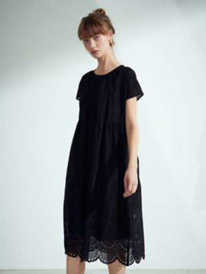 Aquascutum WHITELABEL/アクアスキュータム ホワイトレーベル スカラップレース　ドレス（５０２３２１６０１７）