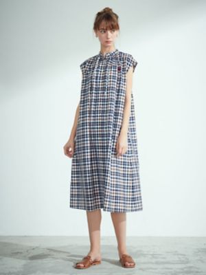 ニュアンスチェック　シャツドレス（５０２３２１６０１９）