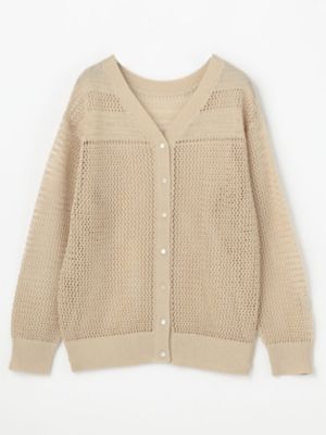メッシュニットカーディガン（５０２３２６０００５）