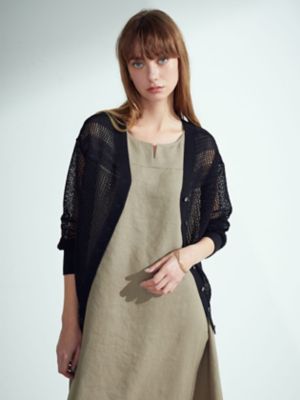 ＜Aquascutum WHITELABEL＞メッシュニットカーディガン（５０２３２６０００５）