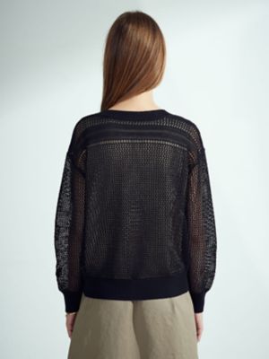 メッシュニットカーディガン（５０２３２６０００５）