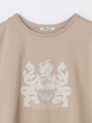 サイドギャザー　刺繍Ｔシャツ（５０２３２７００２１）