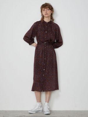 ＜Aquascutum WHITELABEL＞シアーチェックプリントドレス（５０２３４１６００２）
