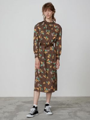＜Aquascutum WHITELABEL＞リーフプリントドレス（５０２３４１６０１４）