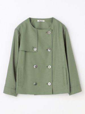 aquascutum “ladies wool jacket” olive size10 イングランド製