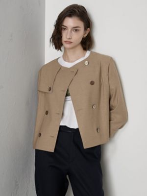 ＜Aquascutum WHITELABEL＞トレンチディティール　ショートジャケット（５０２４２０４０１７）