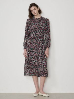 ＜Aquascutum WHITELABEL＞チェルシーフラワープリントドレス（５０２４２１６００５）
