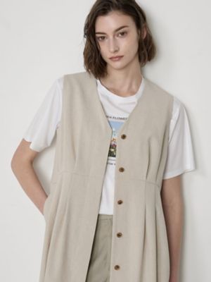 ＜Aquascutum WHITELABEL＞前開きジレワンピース（５０２４２１６０２０）