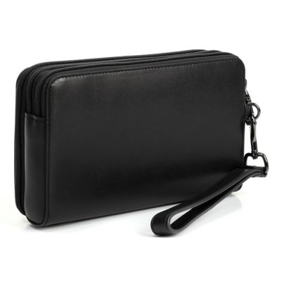 トゥミ TUMI TRIPLE ZIP CLUTCH （BLACK） -waja bazar - 海外