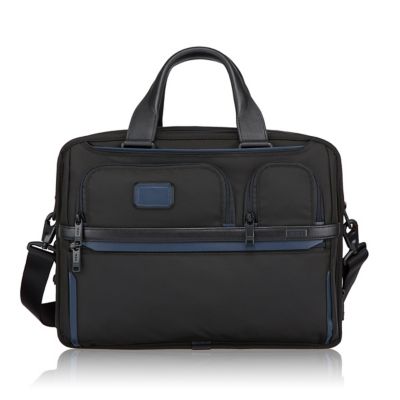 TUMI エクスパンダブル オーガナイザー ラップトップ ブリーフ背面のオープンポケット