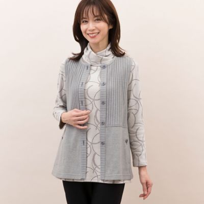 ＜LOBJIE (Women)＞ペプラム起毛ベスト（１２００１４３１）