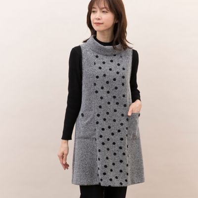 ＜LOBJIE (Women)＞ロールカラープルオーバーベスト（１２００１４３２）