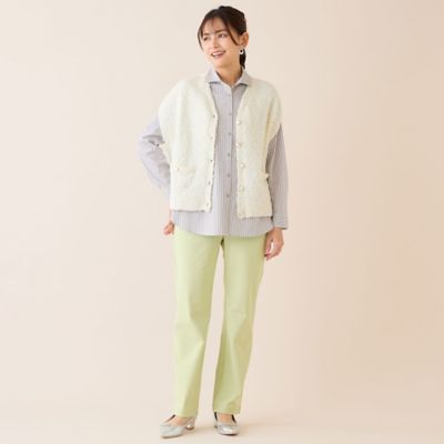 テープヤーンニットベスト（12002601） | LOBJIE (Women