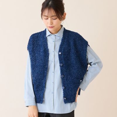 テープヤーンニットベスト（12002601） | LOBJIE (Women