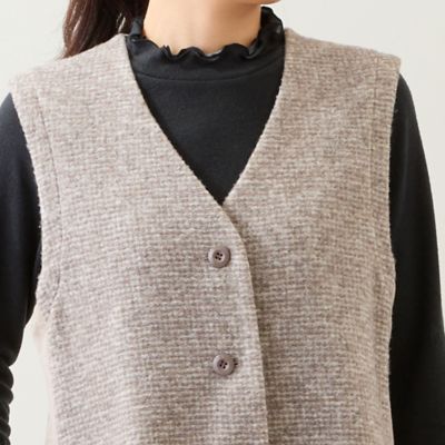 スライバーニットベスト（12006531） | LOBJIE (Women