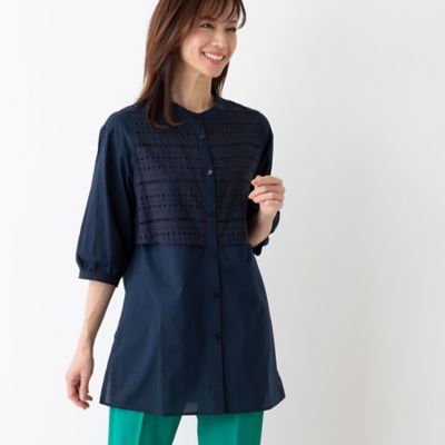 綿ローン刺繍シャツ（12032412） | ファッション・服 | 三越 