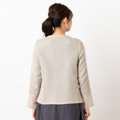 カラミ ノーカラージャケット（12032521） | LOBJIE