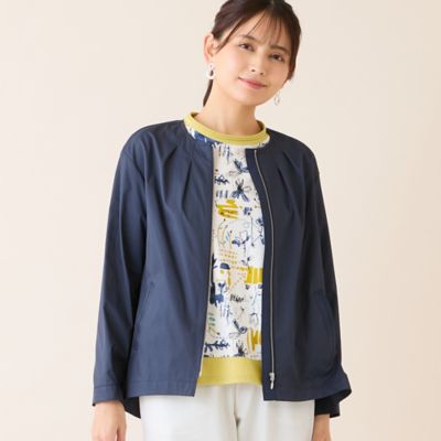 花粉対策】ノーカラージャケット（12032622） | LOBJIE (Women