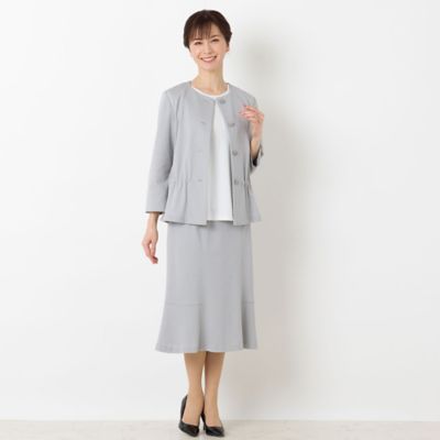 リランチェ　ノーカラージャケット【セットアップ可】（１２０３３４５１）