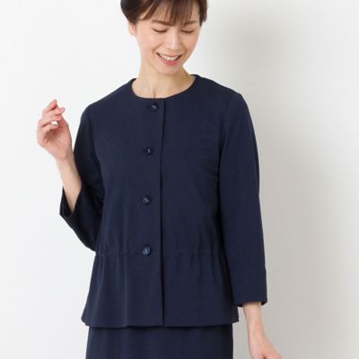 リランチェ　ノーカラージャケット【セットアップ可】（１２０３３４５１）