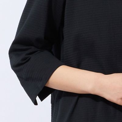 【洗える・Ｓ～ＬＬサイズ】千鳥ジャカードニット　ノーカラージャケット（１２０３３５１１）