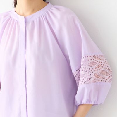 専用★今期完売LOHEN ローヘン　ノーカラーボリュームスリーブブラウス LOHEN ノーカラー ボリュームスリーブブラウス ローヘン 【公式通販】