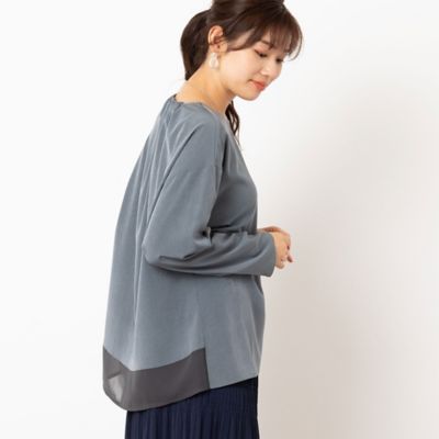 ＜LOBJIE (Women)＞〔ソアロン〕へムシフォンプルオーバー（１２０３５４２２）