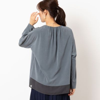 〔ソアロン〕へムシフォンプルオーバー（１２０３５４２２）