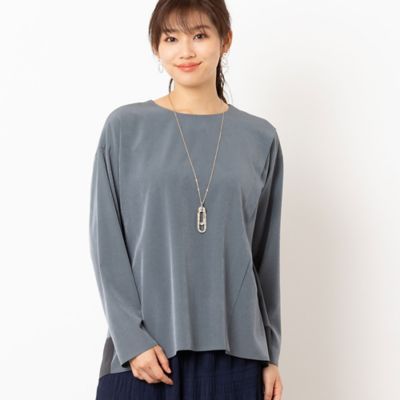 〔ソアロン〕へムシフォンプルオーバー（１２０３５４２２）