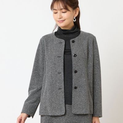 セットアップ可能】ノーカラージャケット（12035521