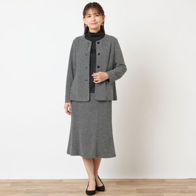 セットアップ可能】ノーカラージャケット（12035521