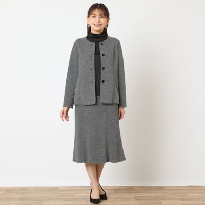 セットアップ可能】ノーカラージャケット（12035521