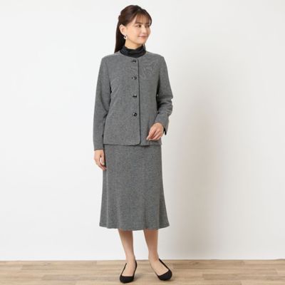 セットアップ可能】ノーカラージャケット（12035521