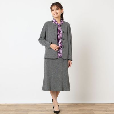 セットアップ可能】ノーカラージャケット（12035521