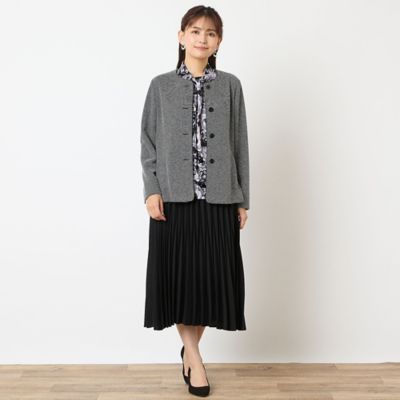 セットアップ可能】ノーカラージャケット（12035521