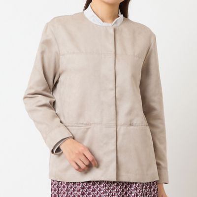 イタリア製Ｙ.アカミネ　シープスキンスウェードのジャケット　46（アローズ扱い） イタリア製Y.アカミネ シープスキンスウェードのジャケット 46