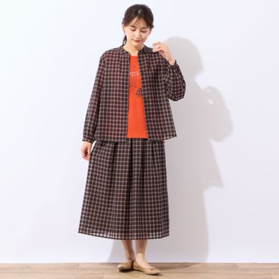 専用Burberry LONDON 大きいサイズ 48 チェック シアーブラウス