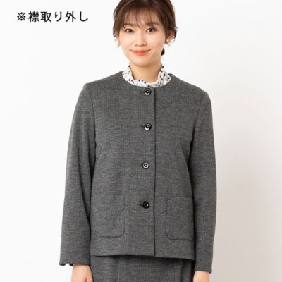 グレー ジュフード付き ジャケット レディース FREAK'S STORE/ファー襟付き フェイクレザーブルゾン｜Daytona