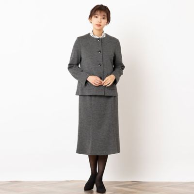 襟取り外し可・セットアップ可】ツイード ジャージージャケット