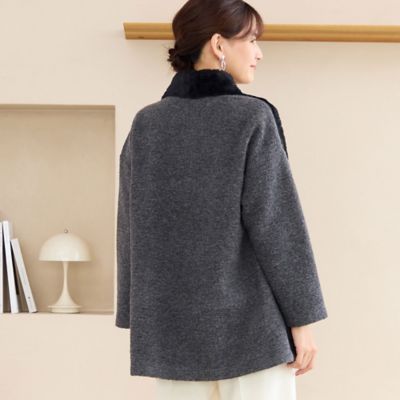 フロントフェイクファージャケット（12036531