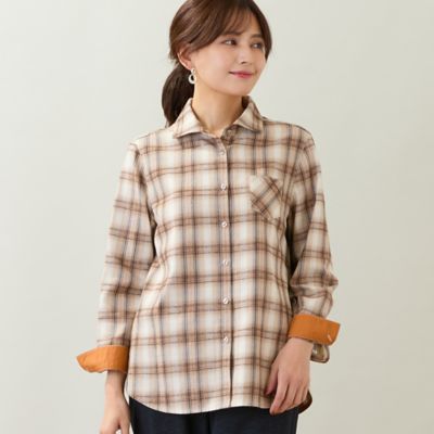 モールチェックシャツ（12036601） | LOBJIE (Women)/ロブジェ