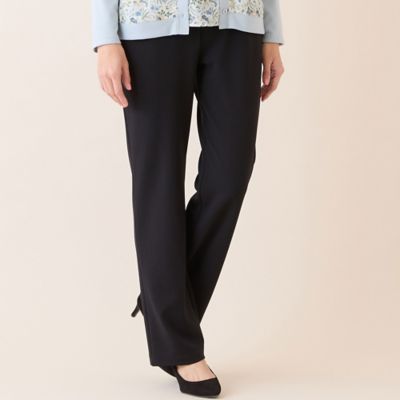 ＜LOBJIE (Women)＞【洗える・オケージョン対応・セットアップ可】ストレッチストレートパンツ（１２０５１６３１）