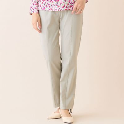 ＜LOBJIE (Women)＞【洗える・日本製・Ｓ～ＬＬサイズ】ベーシックストレートパンツ（１２０５２６０１）