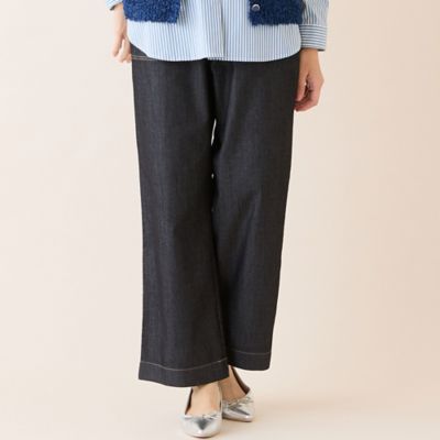 ＜LOBJIE (Women)＞【洗える・快適ストレッチ・Ｓ～ＬＬサイズ】コットンブレンドデニムパンツ（１２０５２６５１）